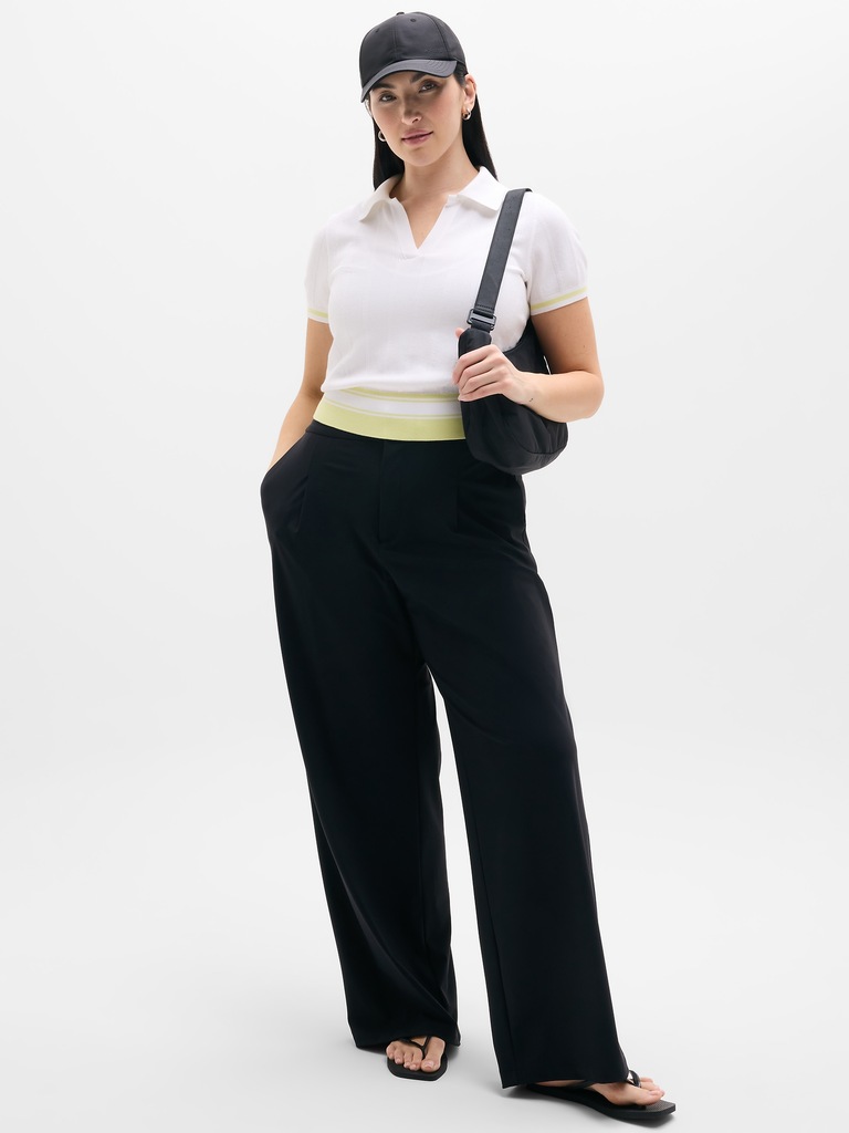 Seamless Polo Tee Sweater