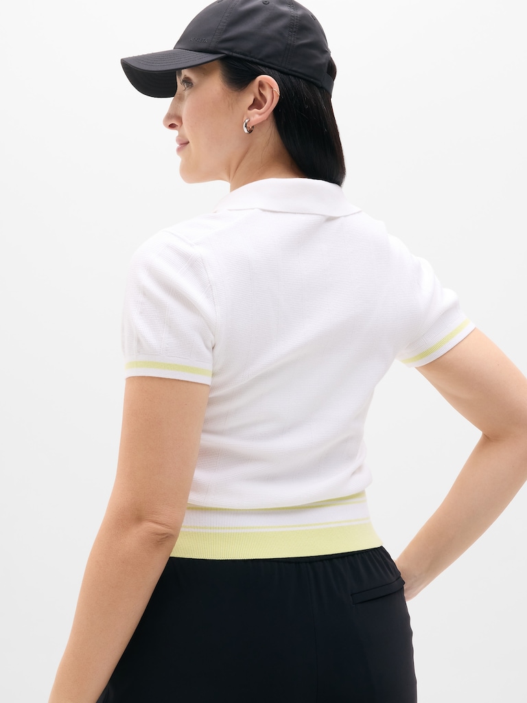 Seamless Polo Tee Sweater
