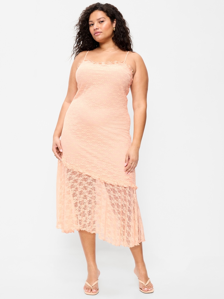 Fit & Flare Lace Midi Dress