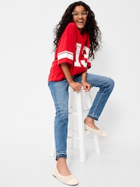 High-Waisted Rockstar 360° Stretch Jeggings for Girls