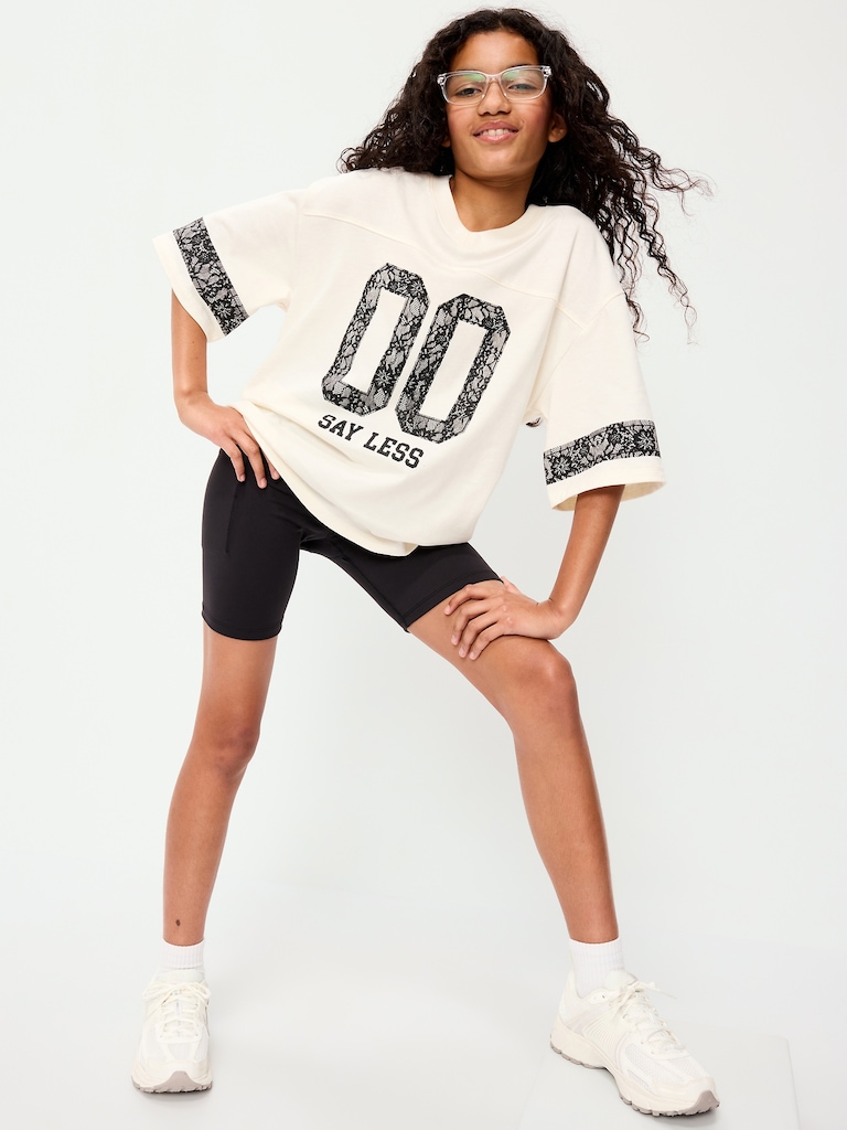 High-Waisted StudioSmooth Biker Shorts for Girls