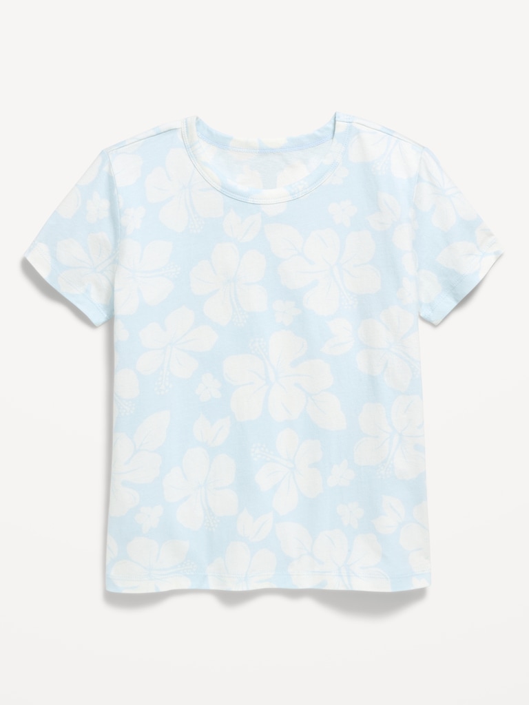 Softest Printed Short-Sleeve T-Shirt for Girls