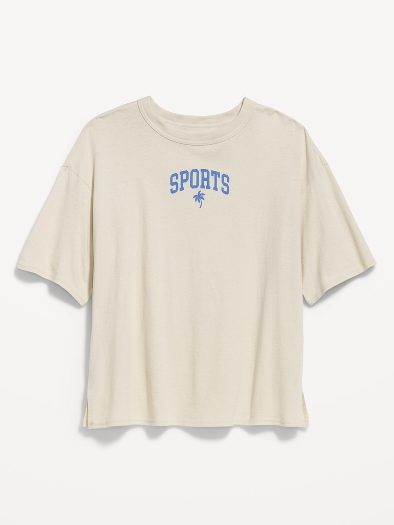 Short-Sleeve Loose Crew-Neck T-Shirt