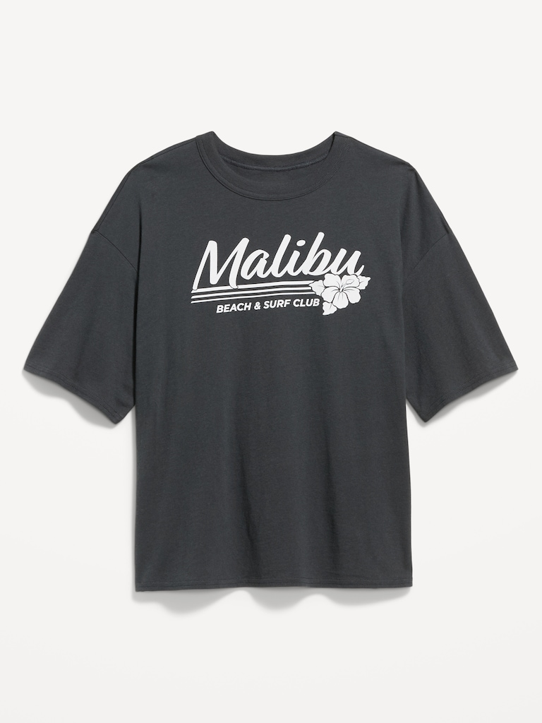 Short-Sleeve Loose Crew-Neck T-Shirt