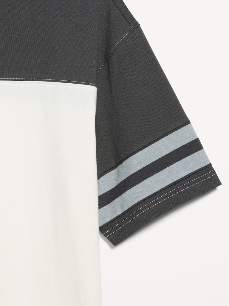 Heavyweight Short-Sleeve Football-Style T-Shirt