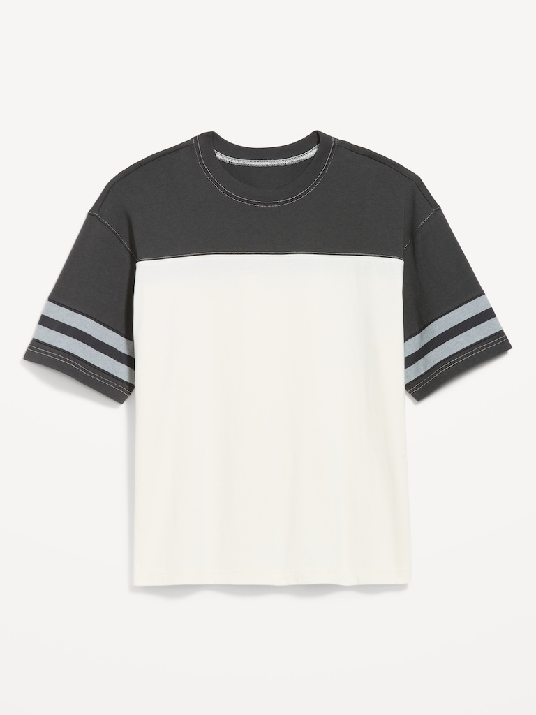 Heavyweight Short-Sleeve Football-Style T-Shirt