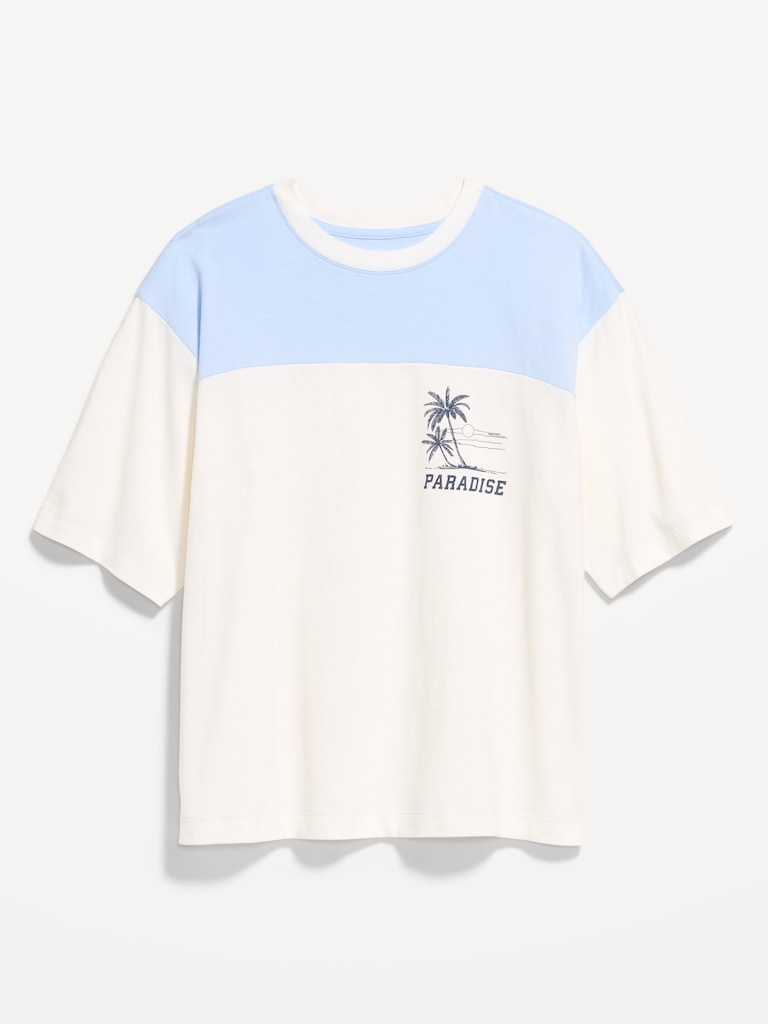 Short-Sleeve Loose Crew-Neck T-Shirt