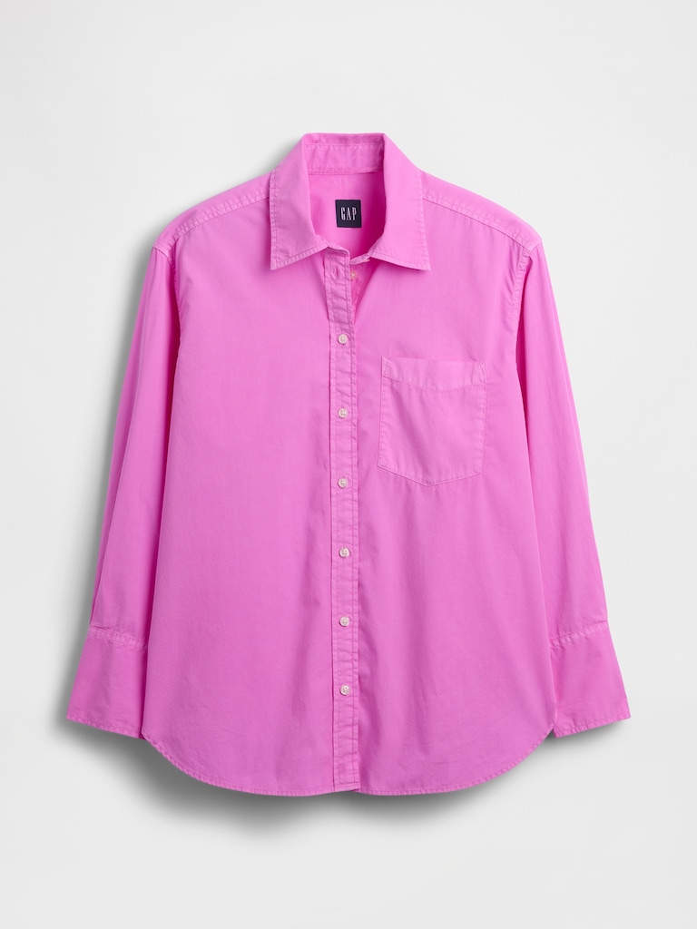 Organic Cotton Poplin Big Shirt