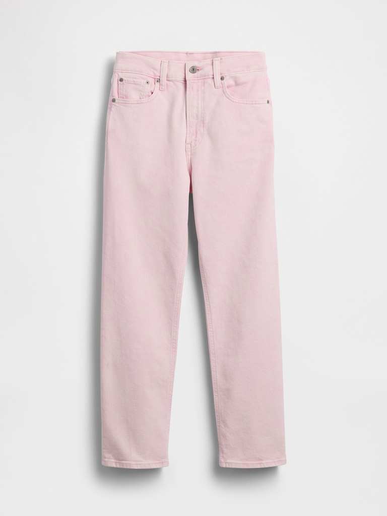 High Rise '90s Slim Straight Crop Jeans