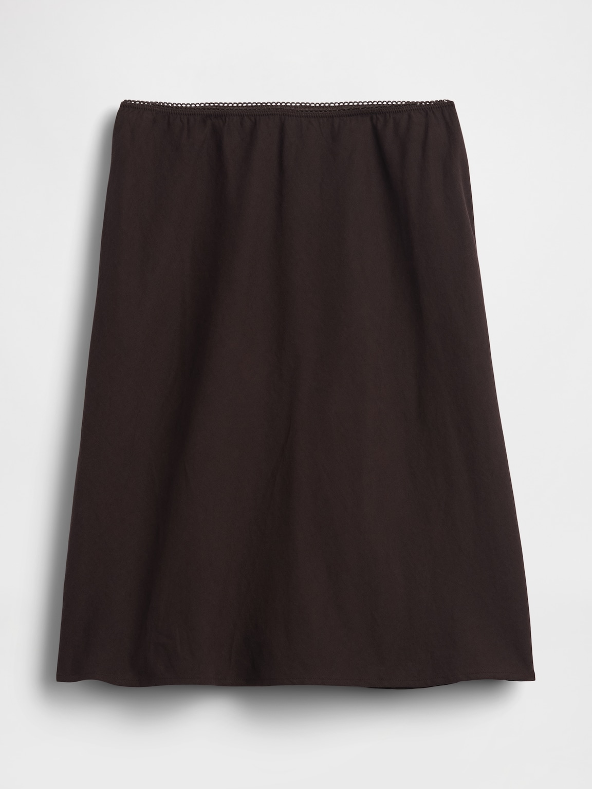 Linen-Blend Bias-Cut Skirt