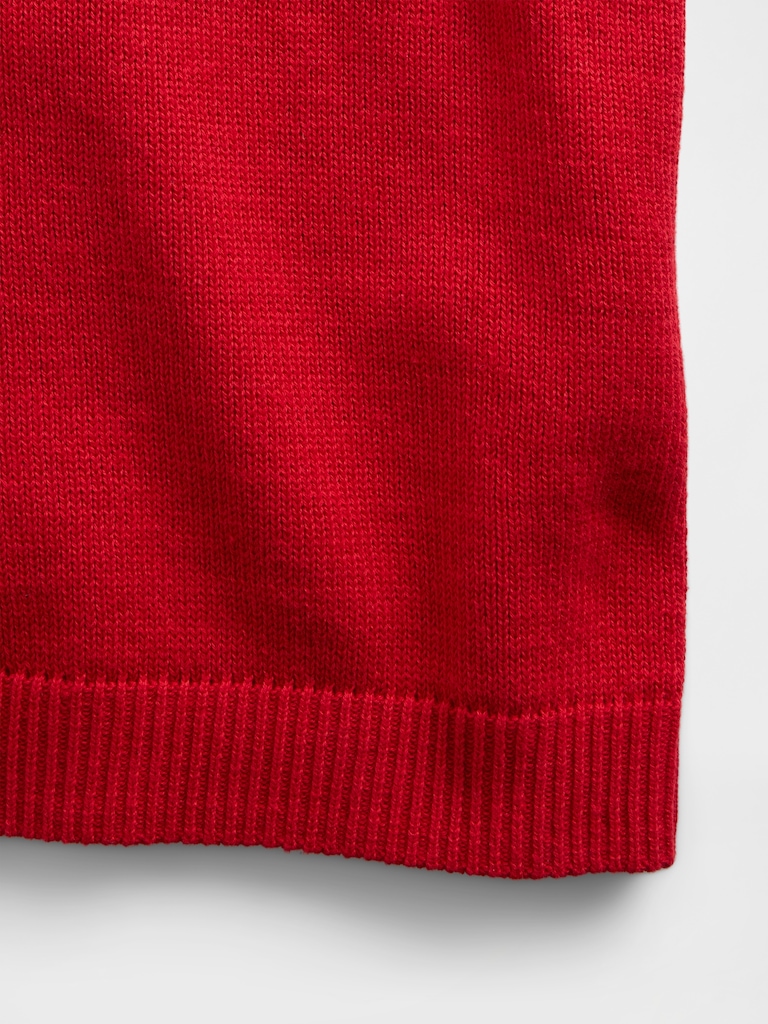 100% Cotton Relaxed Polo Sweater