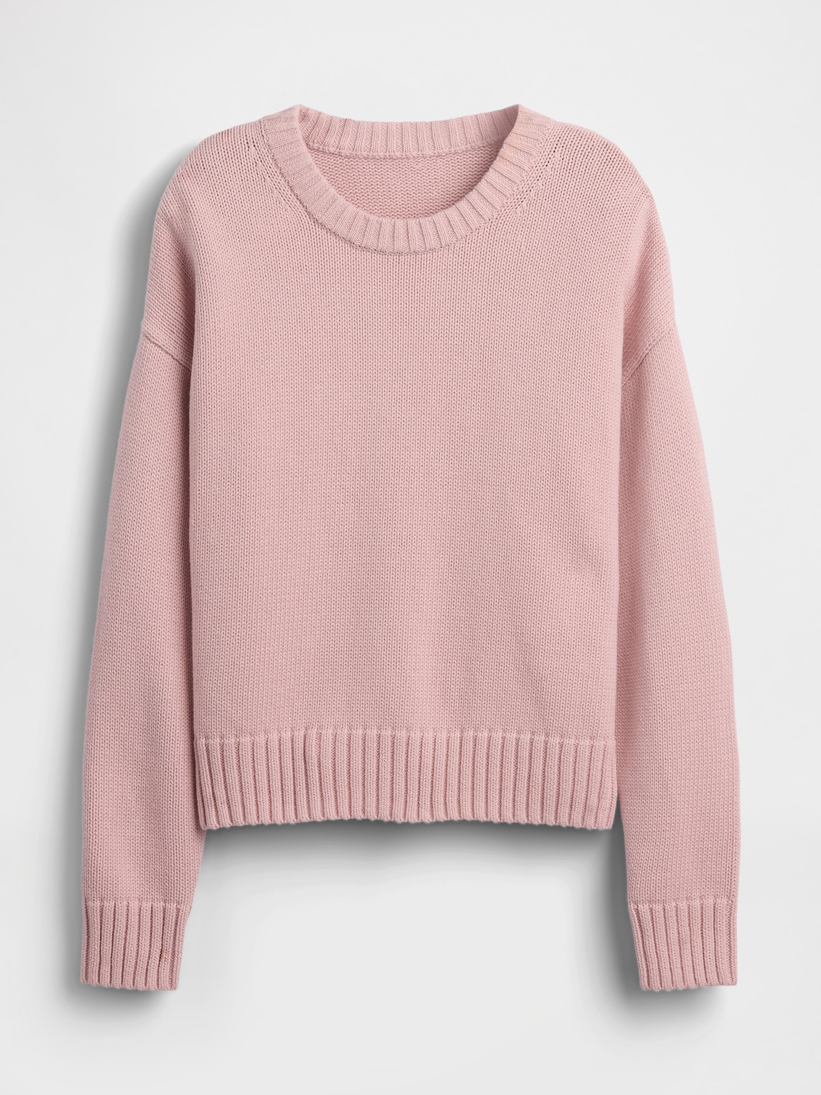 100% Cotton Oversized Crop Sweater