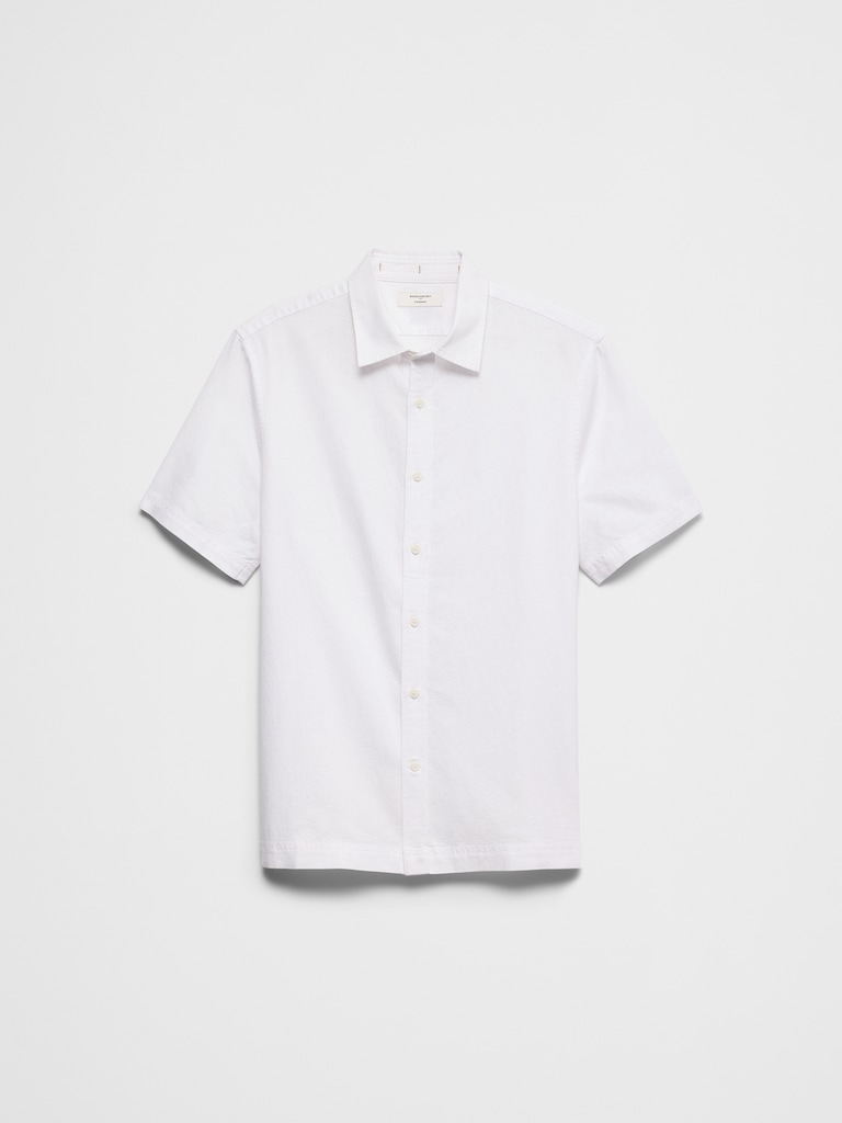 Standard-Fit Linen-Blend Shirt