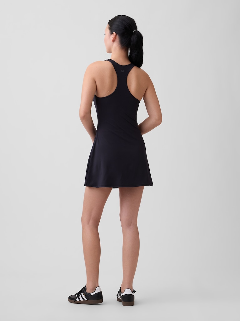 GapFit Studio Recycled Squareneck Mini Dress