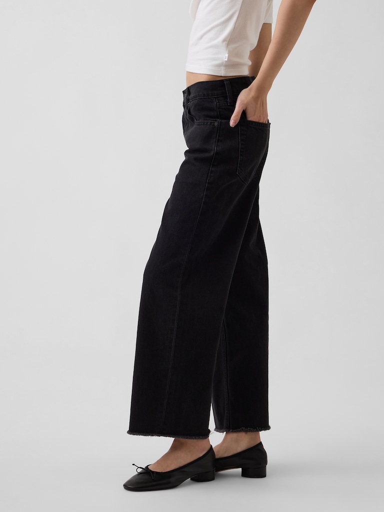 Low Slung Relaxed Crop Jeans