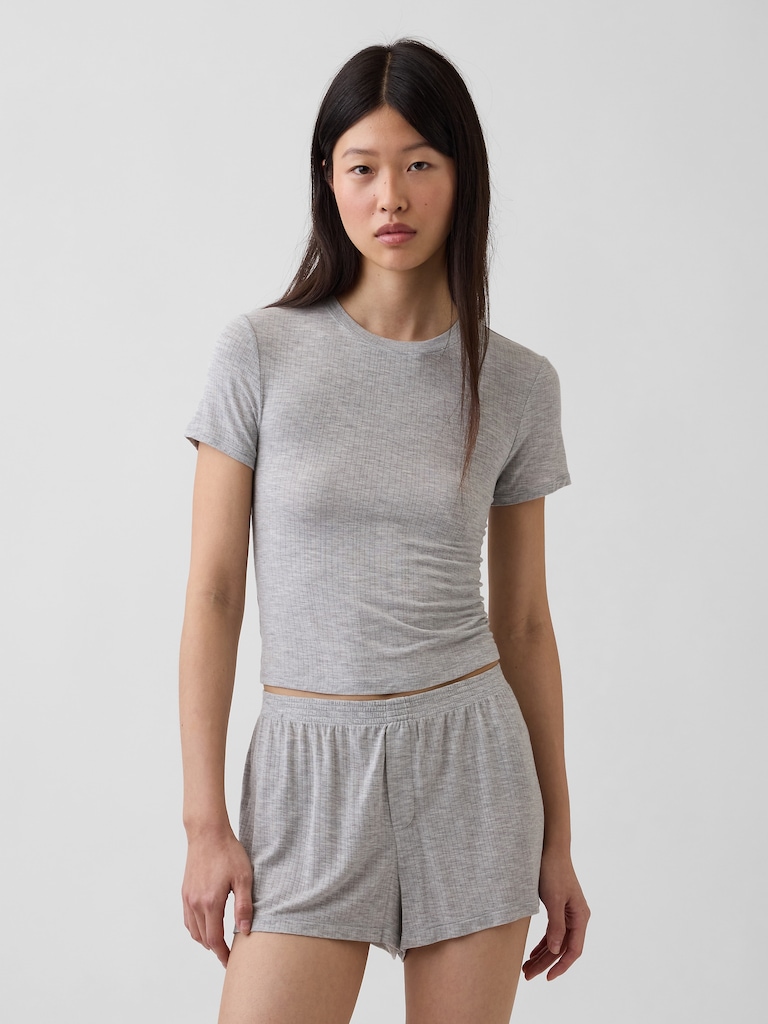 Softest UltraFine Rib Modal PJ T-Shirt