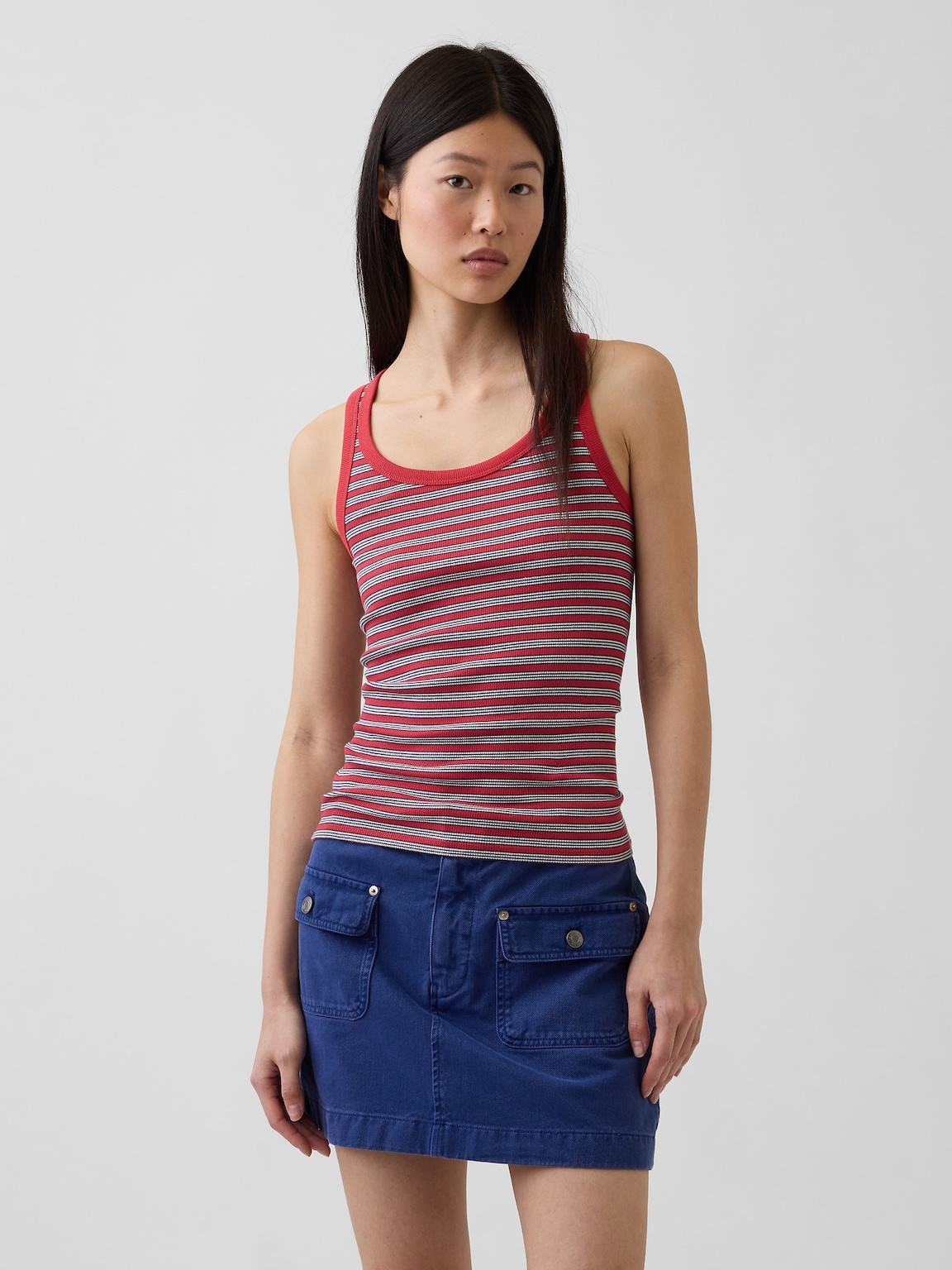 Rib Scoop Tank Top