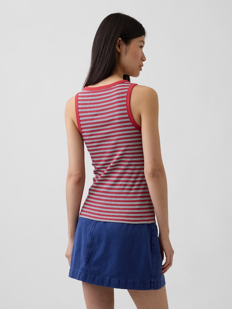 Rib Scoop Tank Top