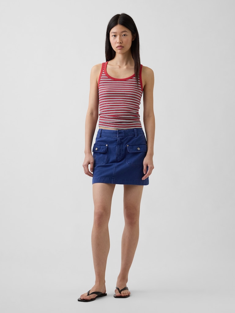 Rib Scoop Tank Top