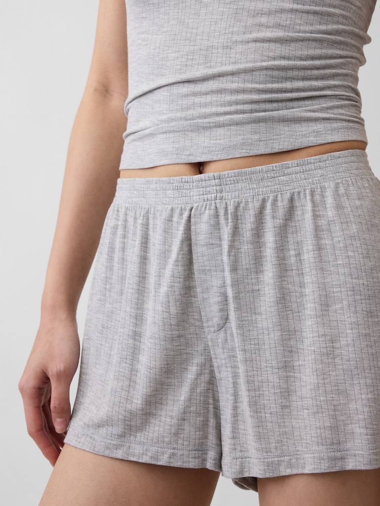 Softest UltraFine Rib Modal PJ Shorts