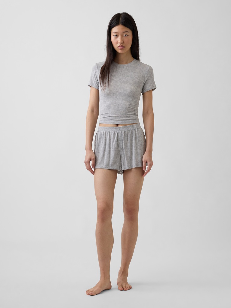 Softest UltraFine Rib Modal PJ Shorts