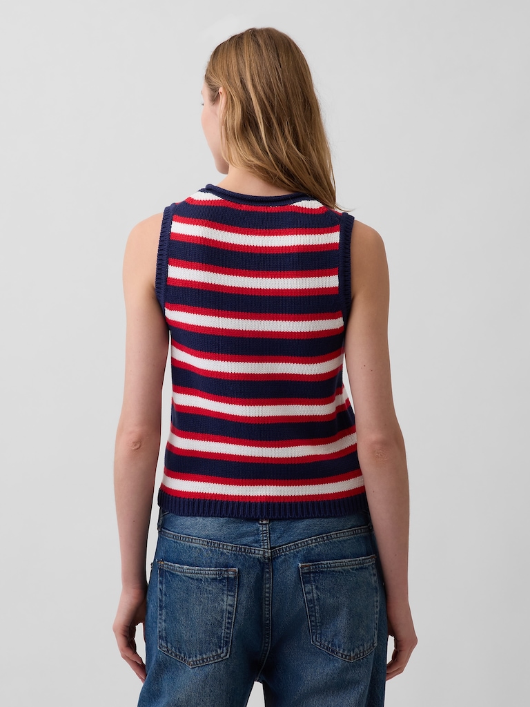 100% Cotton Sweater Vest