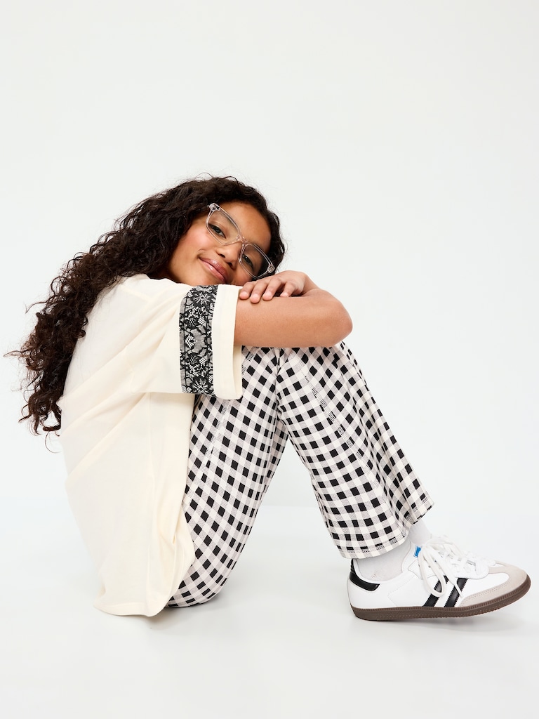 High-Waisted PowerChill Crossover Flared Leggings for Girls