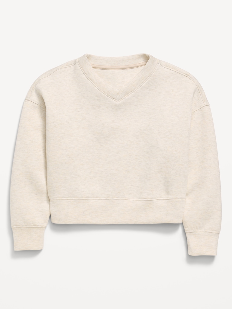 Bounce Fleece V-Neck Sweatshirt for Girls