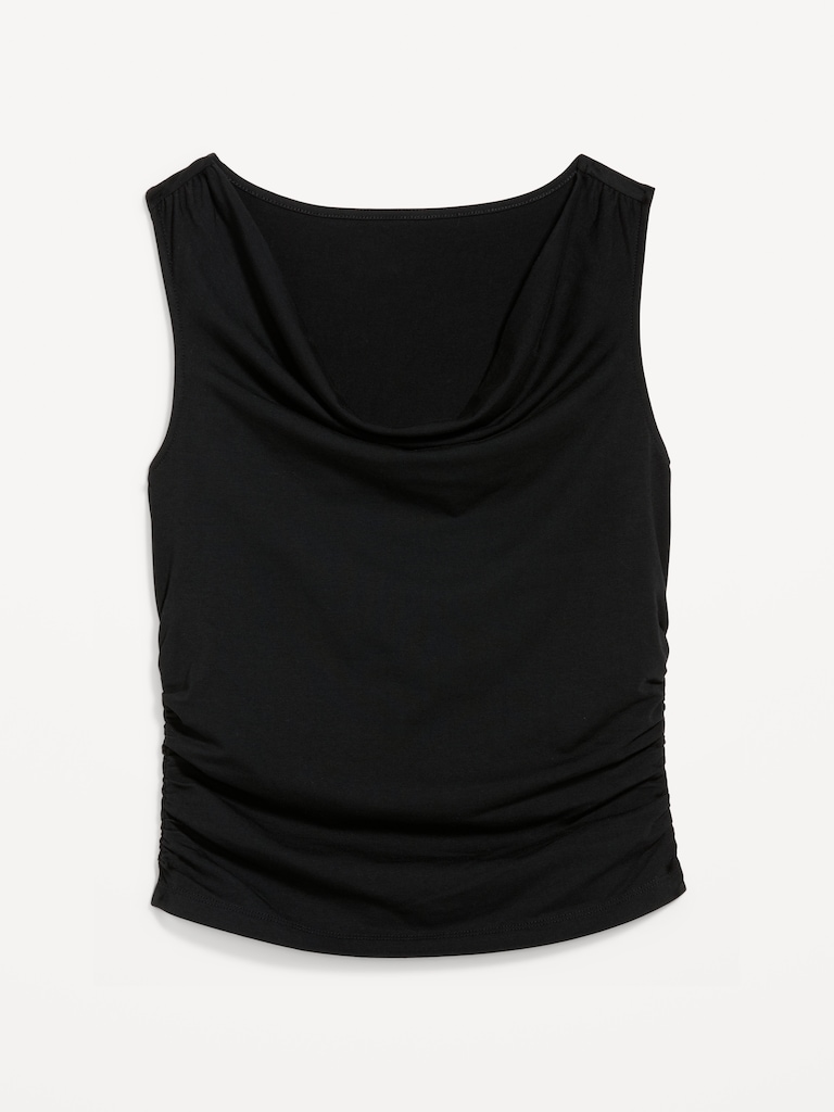 Asymmetrical Side-Cinch Tank Top