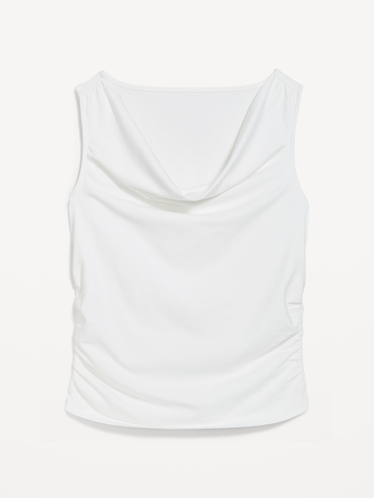 Asymmetrical Side-Cinch Tank Top