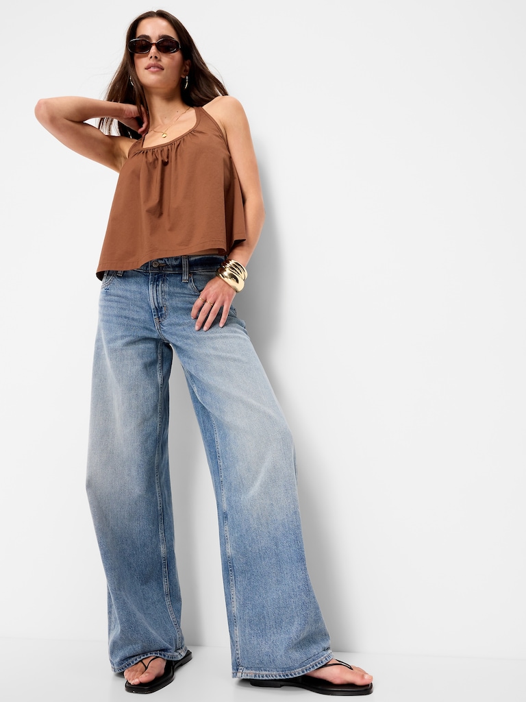 Sleeveless Trapeze Tank Top