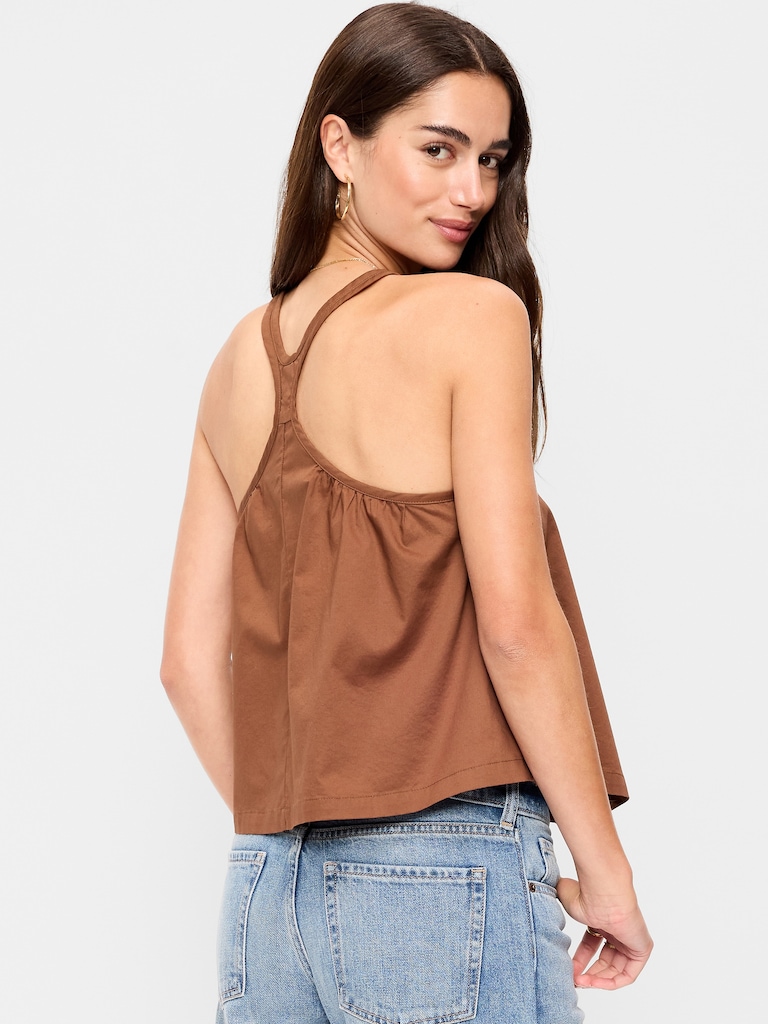 Sleeveless Trapeze Tank Top