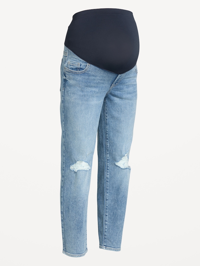 Maternity Full-Panel Straight Ankle Jeans
