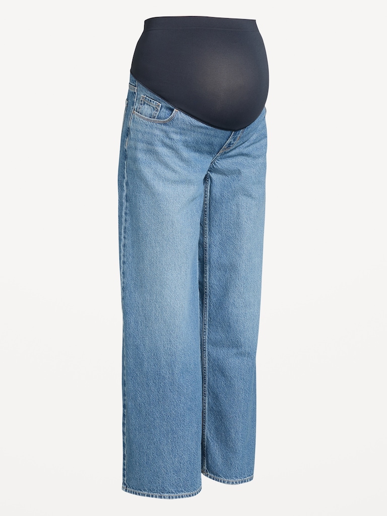Maternity Full-Panel Wow Baggy Jeans