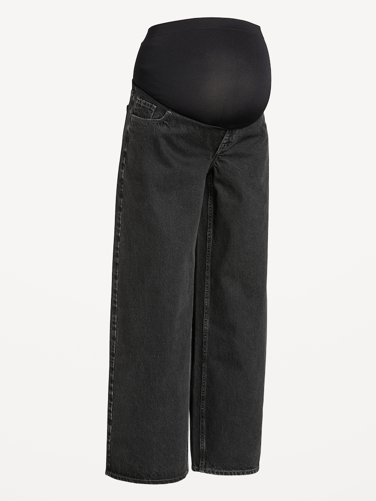 Maternity Full-Panel Wow Baggy Jeans