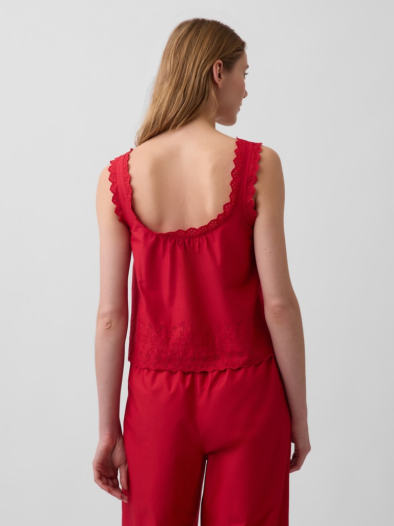 Camisole brodée de pyjama