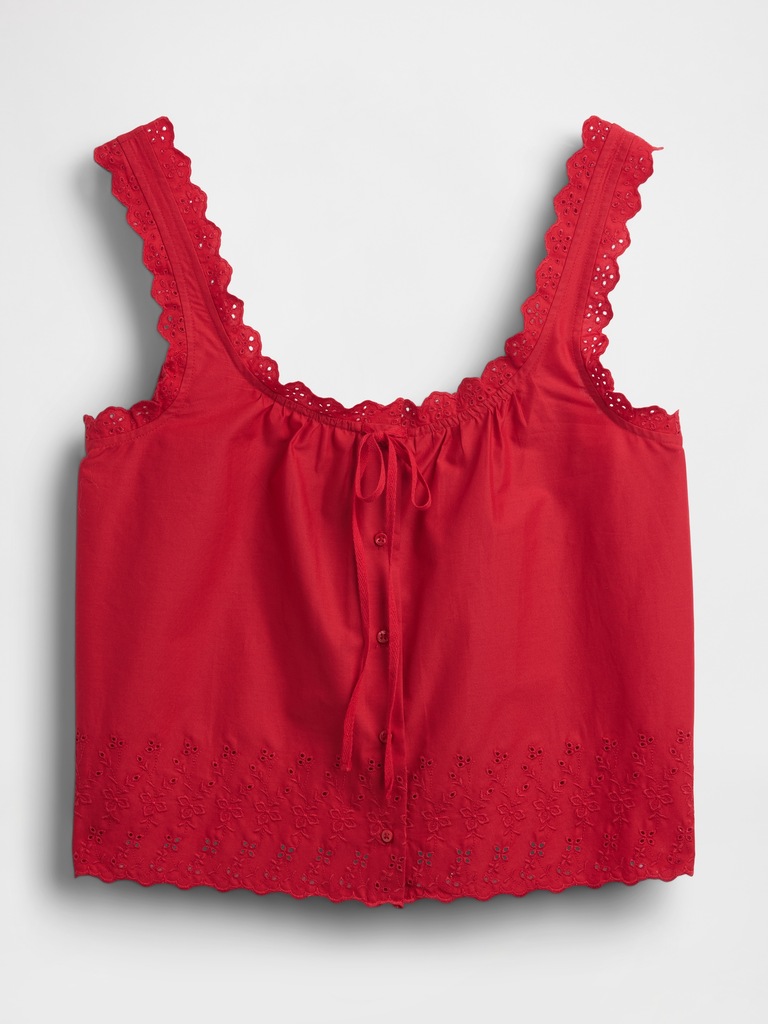 Camisole brodée de pyjama