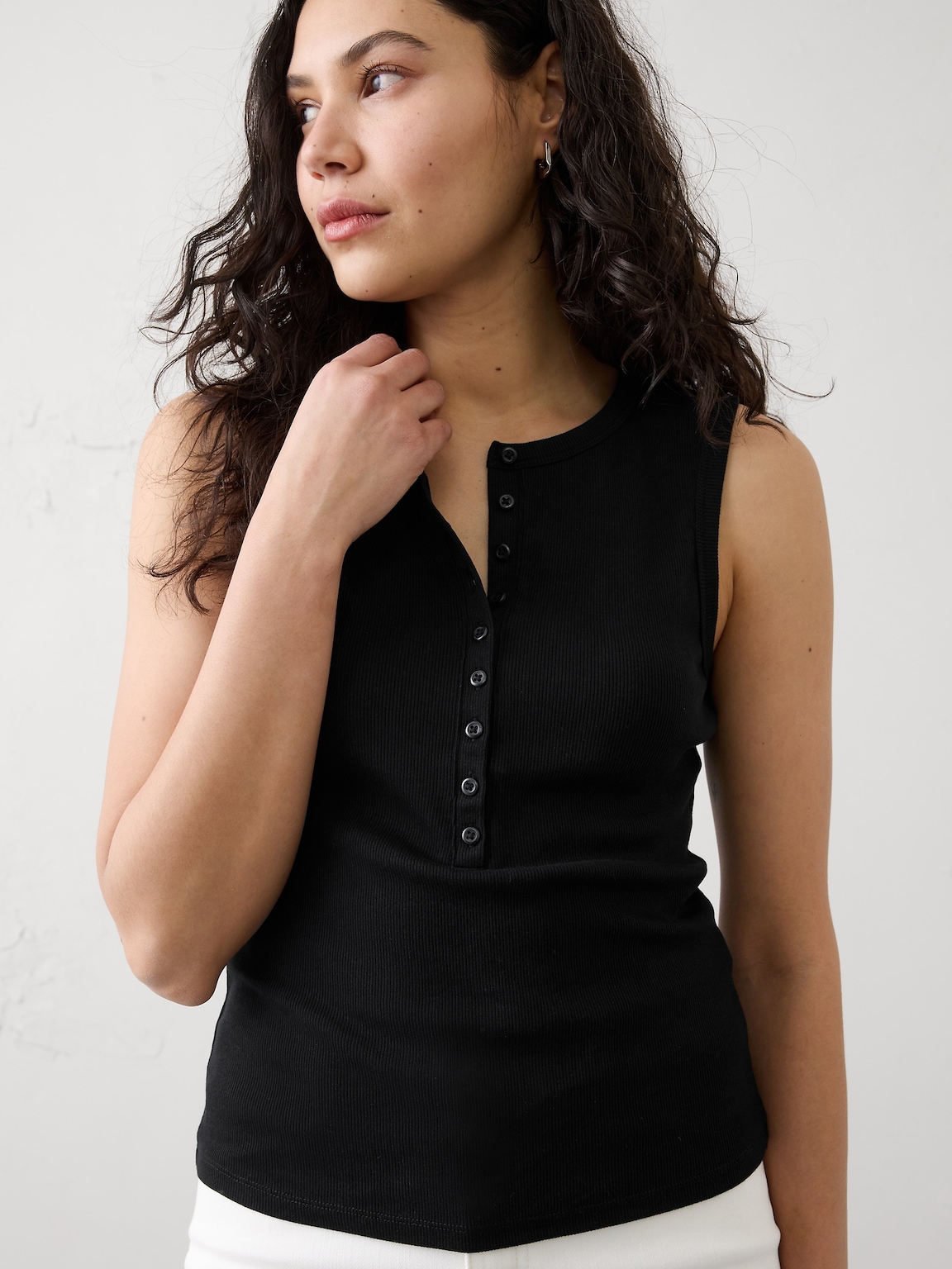 Ribbed Henley
