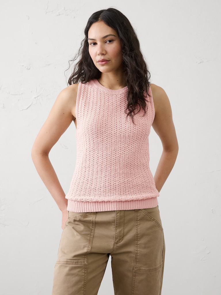 Textured Sweater Tank
