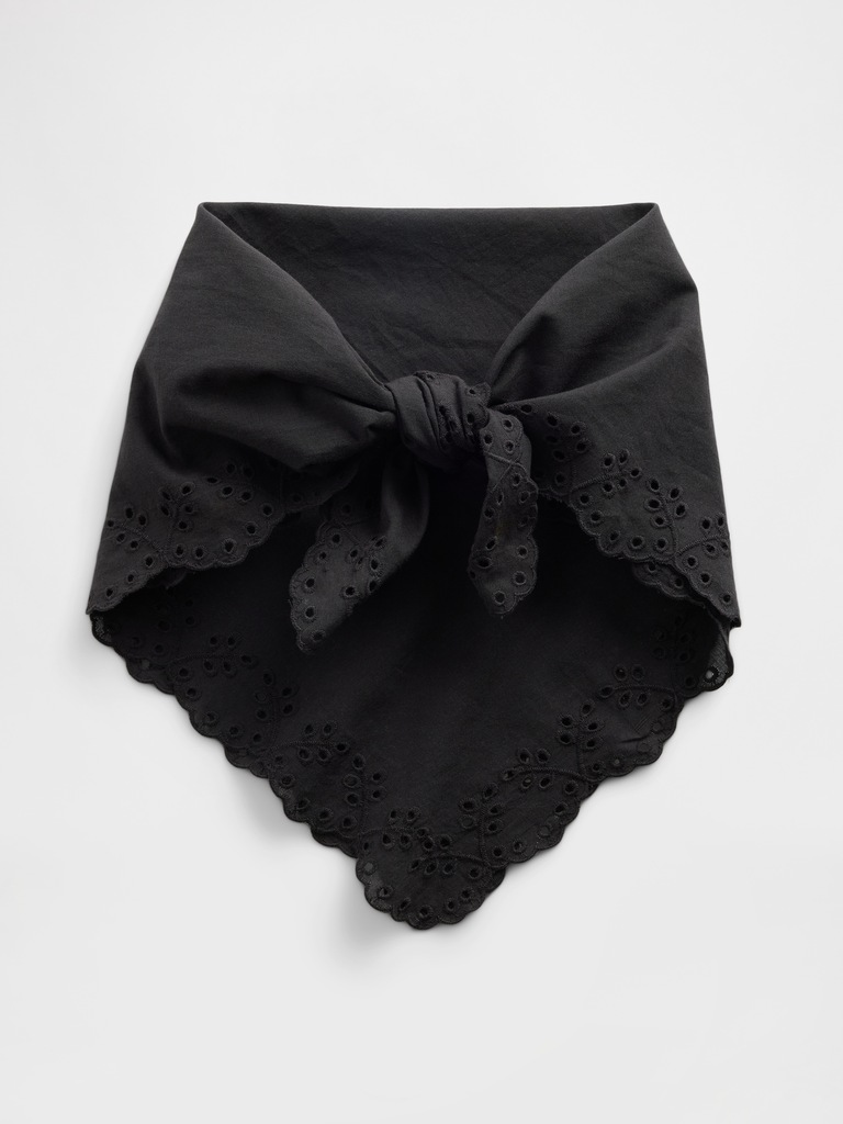 Eyelet Bandana Scarf