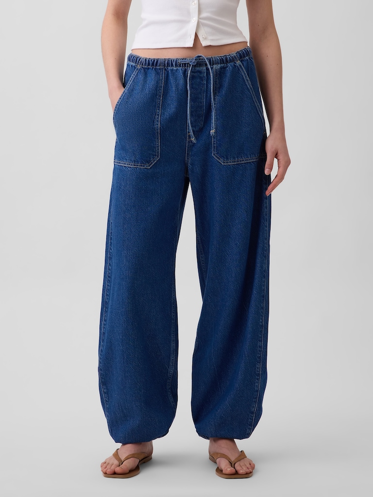 High Rise UltraSoft Easy Barrel Jeans
