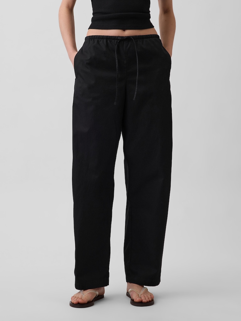 Twill Easy Barrel Pants