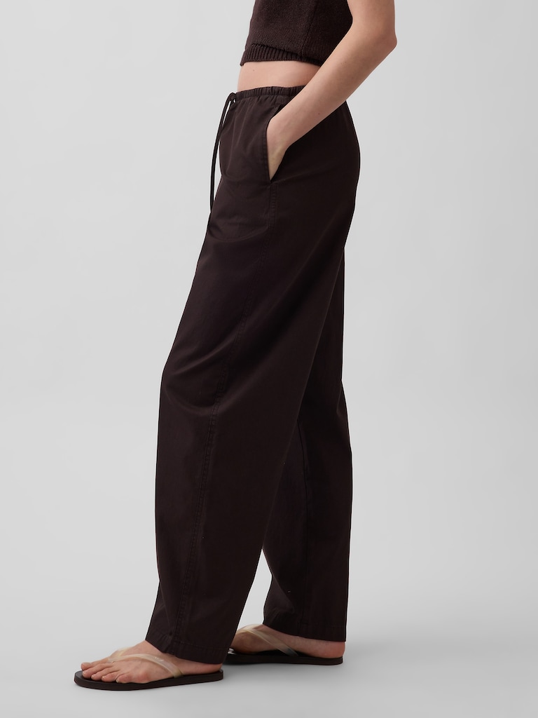 Twill Easy Barrel Pants