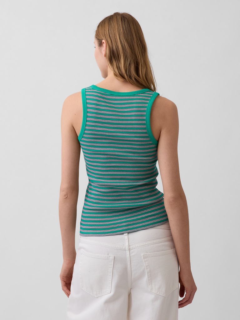 Rib Scoop Tank Top