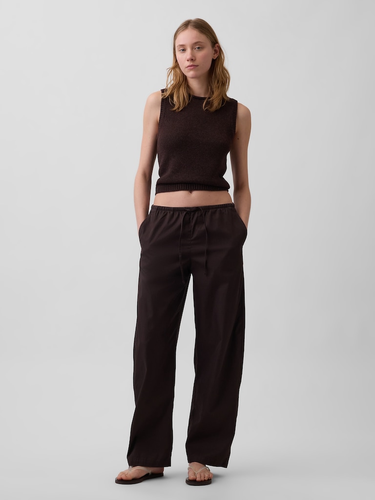 Twill Easy Barrel Pants