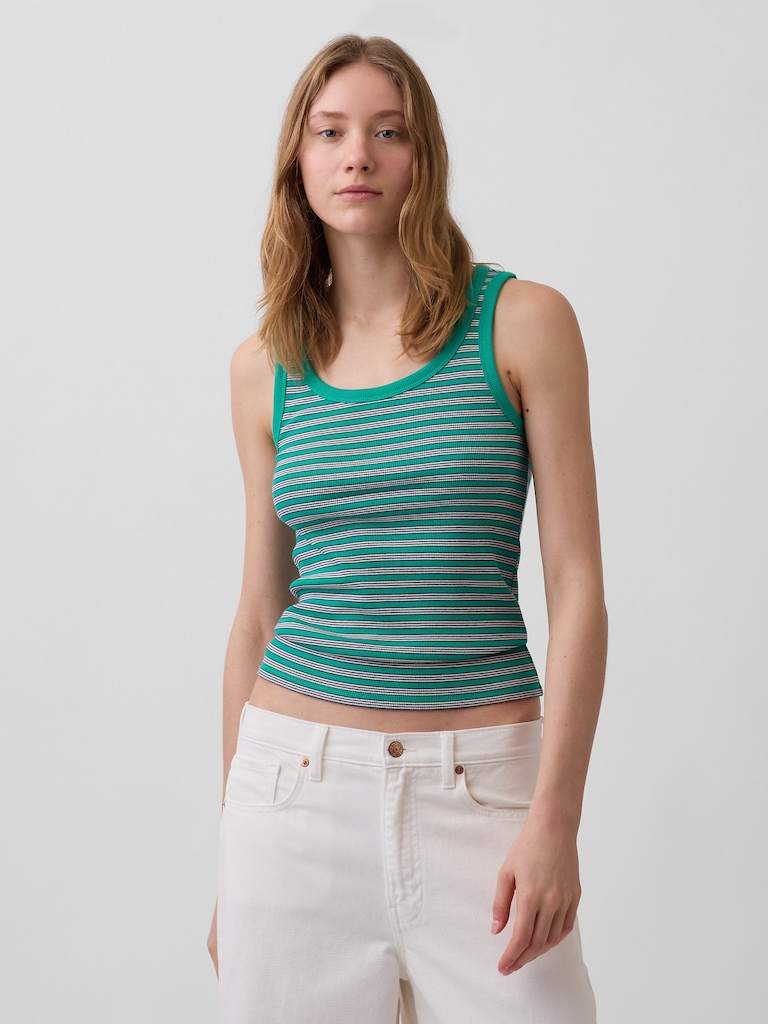 Rib Scoop Tank Top