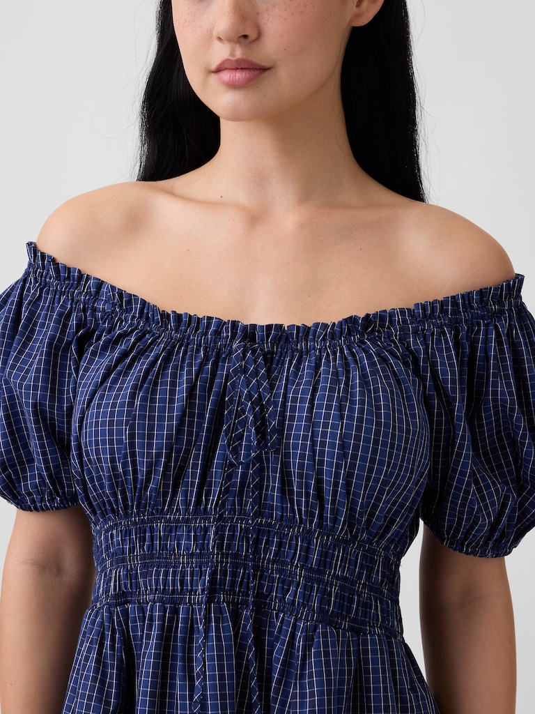 Puff Sleeve Maxi Dress