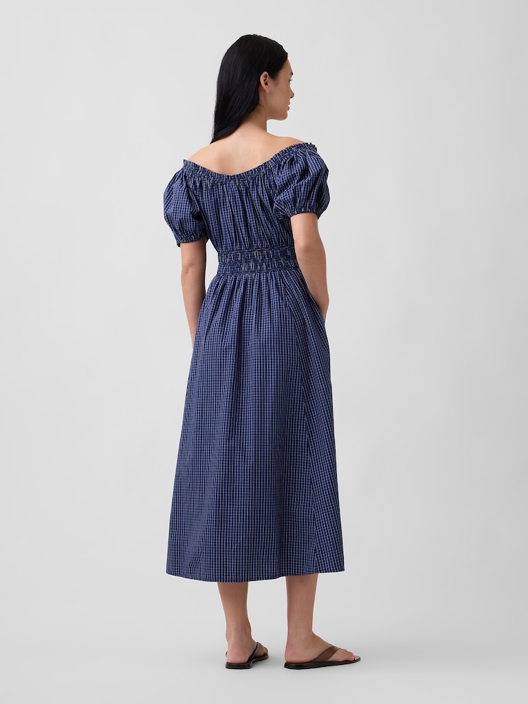 Puff Sleeve Maxi Dress