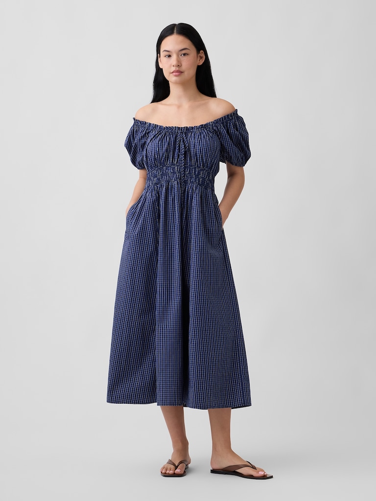 Puff Sleeve Maxi Dress