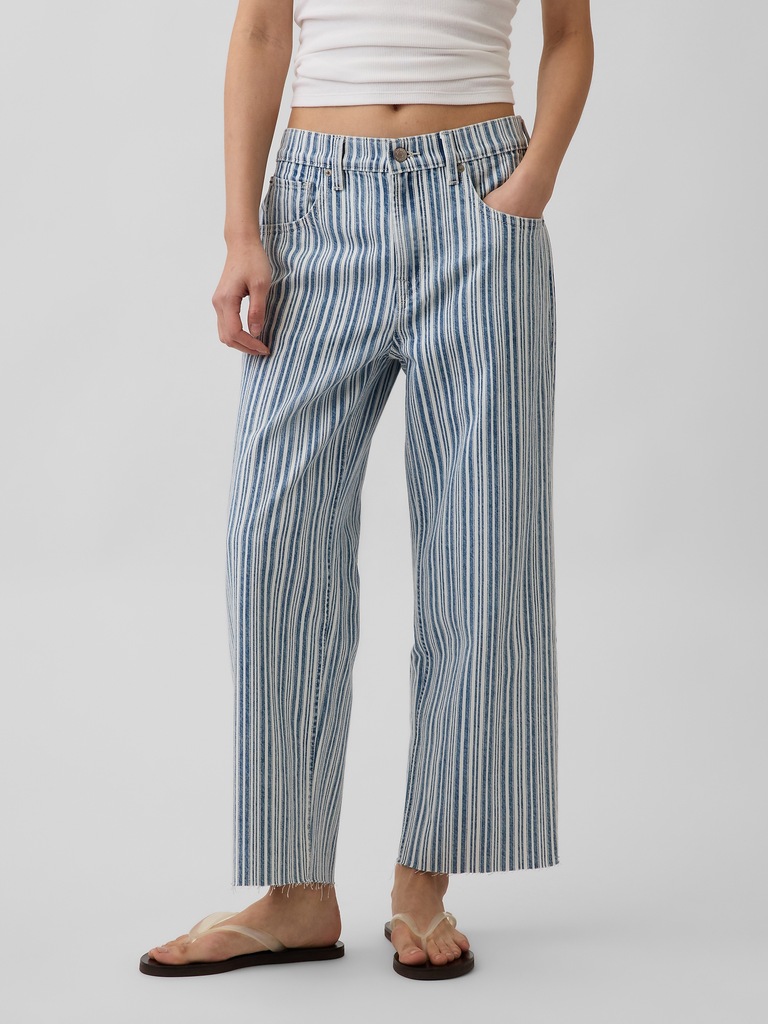 Low Slung Relaxed Crop Jeans